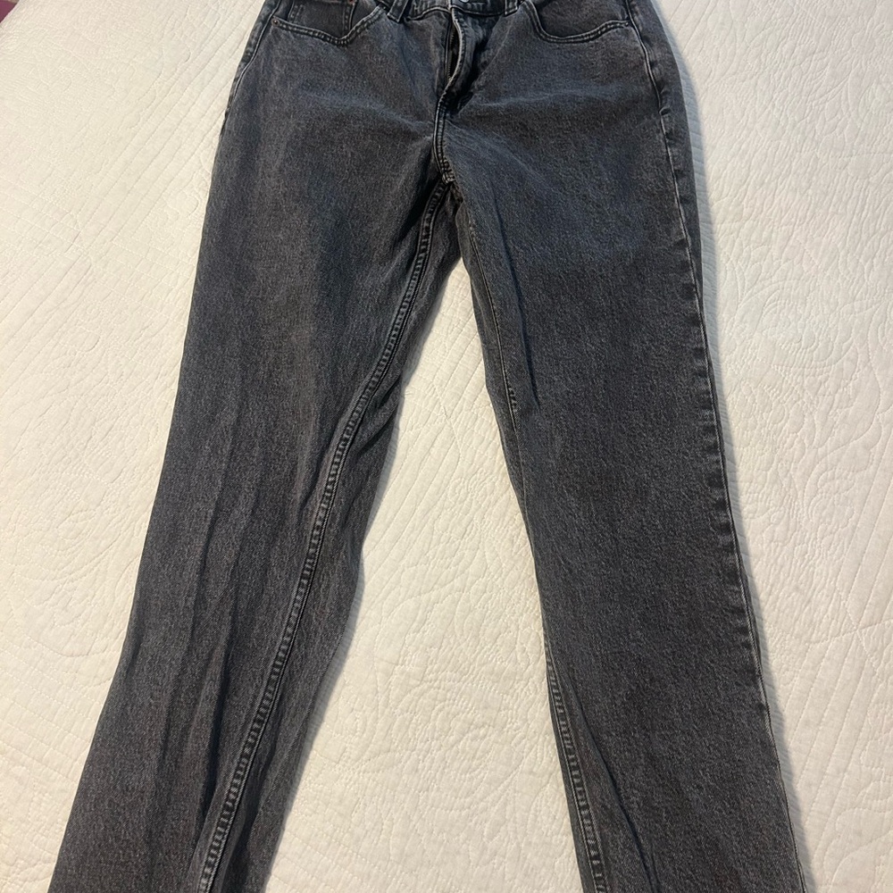 Abercrombie & Fitch Black Straight Leg Jeans